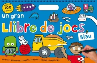Un gran llibre de jocs blau