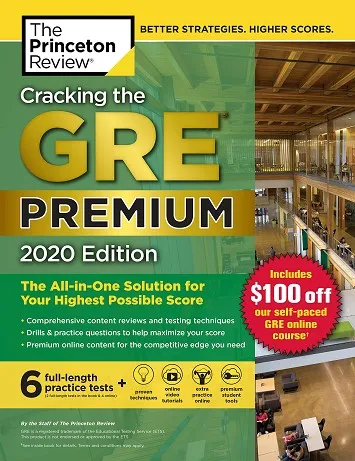 GRE CRACKING THE, PREMIUM EDITION WITH 6 PRACTICE T