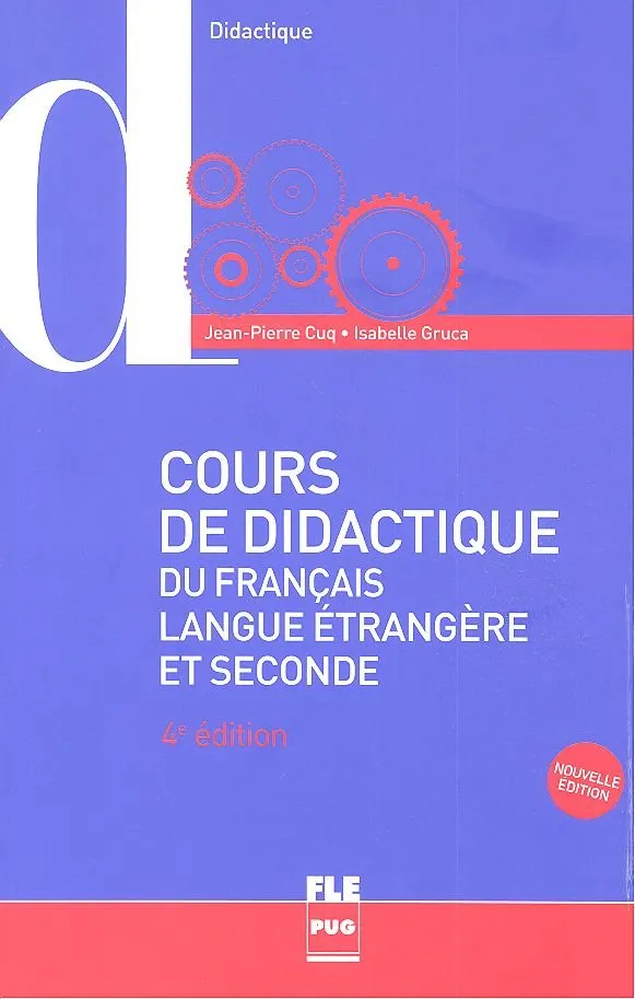 COURS DE DIDACTIQUE DU FRANÇAIS LANGUE ÉTRANGÈRE ET SECONDE 2017
