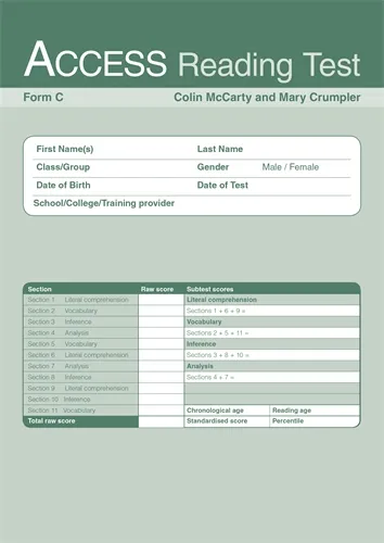 ACCESS READING TEST (ART): FORM C PK10