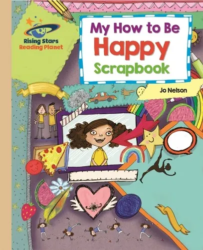 MY HOW TO BE HAPPY SCRAPBOOK - GOLD: GALAXY-READING PLANET