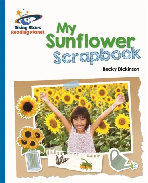 MY SUNFLOWER SCRAPBOOK - BLUE: GALAXY-READING PLANET
