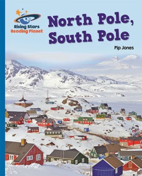 NORTH POLE, SOUTH POLE - BLUE: GALAXY-READING PLANET