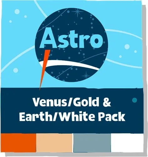 ASTRO VENUS/GOLD AND EARTH/WHITE COMPLETE PACK