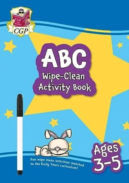NEW ABC WIPE-CLEAN ACTIVITY BOOK FOR AGES 3-5 (WITH PEN)