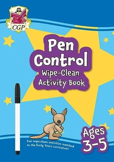 NEW PEN CONTROL WIPE-CLEAN ACTIVITY BOOK FOR AGES 3-5 (WITH PEN)