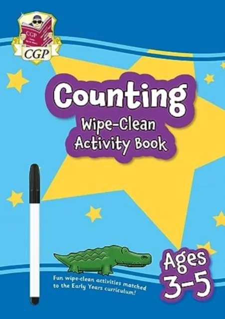 NEW COUNTING WIPE-CLEAN ACTIVITY BOOK FOR AGES 3-5 (WITH PEN)