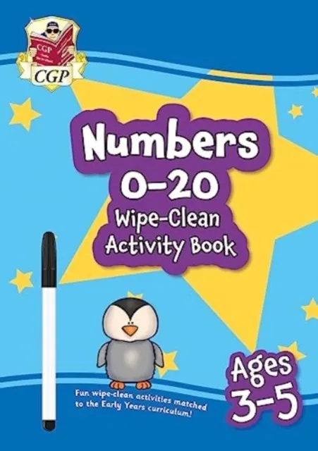 NEW NUMBERS 0-20 WIPE-CLEAN ACTIVITY BOOK FOR AGES 3-5 (WITH PEN)