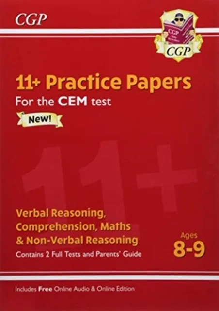 11+ CEM PRACTICE PAPERS - AGES 8-9 (WITH PARENTS' GUIDE & ONLINE EDITION)