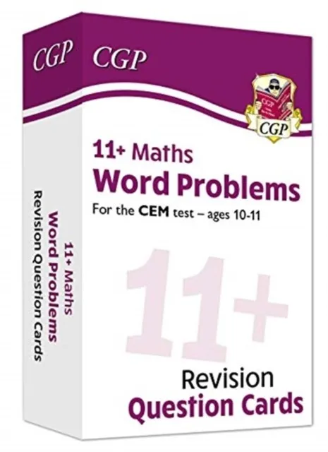 11+ CEM REVISION QUESTION CARDS: MATHS WORD PROBLEMS - AGES 10-11