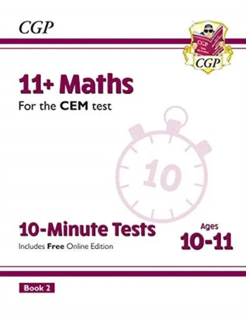 11+ CEM 10-MINUTE TESTS: MATHS - AGES 10-11 BOOK 2 (WITH ONLINE EDITION)