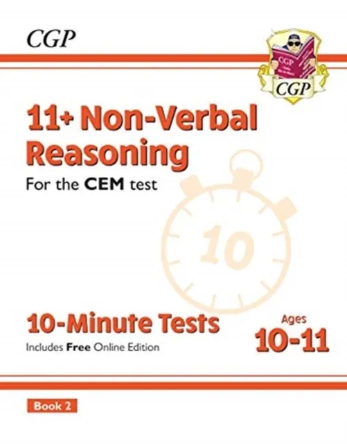 11+ CEM 10-MINUTE TESTS: NON-VERBAL REASONING - AGES 10-11 BOOK 2 (WITH ONLINE EDITION)