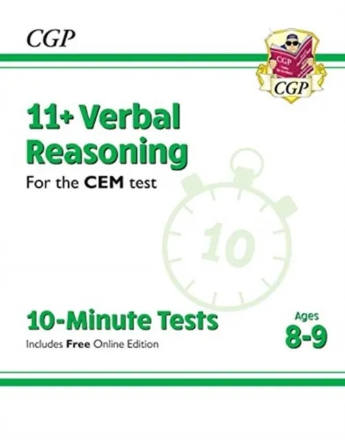 11+ CEM 10-MINUTE TESTS: VERBAL REASONING - AGES 8-9 (WITH ONLINE EDITION)