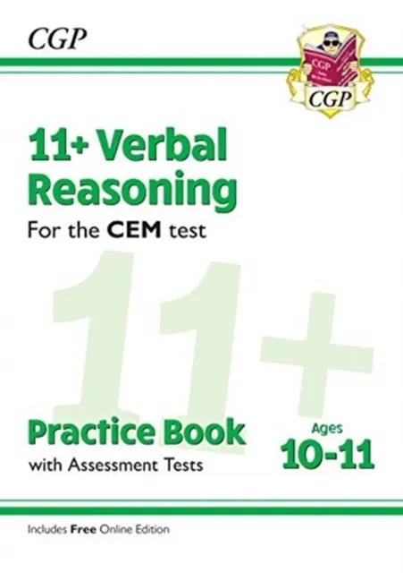 11+ CEM VERBAL REASONING PRACTICE BOOK & ASSESSMENT TESTS - AGES 10-11 (WITH ONLINE EDITION)