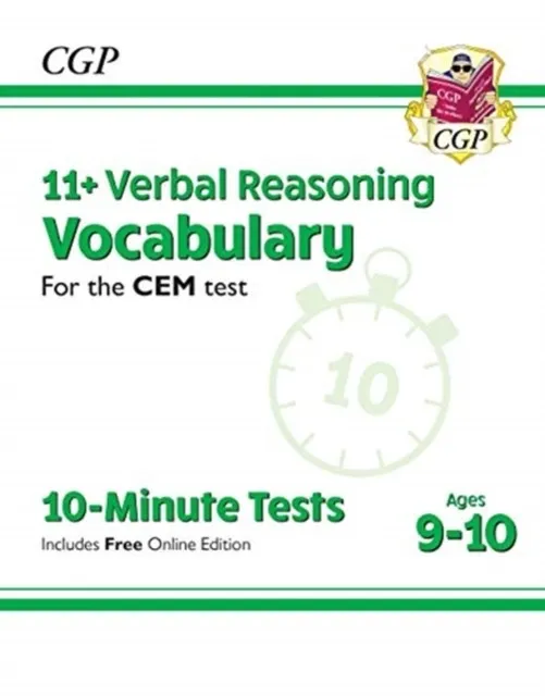 11+ CEM 10-MINUTE TESTS: VERBAL REASONING VOCABULARY - AGES 9-10 (WITH ONLINE EDITION)