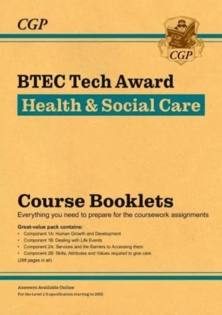 BTEC TECH AWARD IN HEALTH & SOCIAL CARE: COURSE BOOKLETS PACK