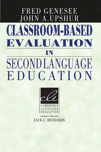 CLASSROOM-BASED EVALUATION IN 2ND LANGUAGE EDUCATION