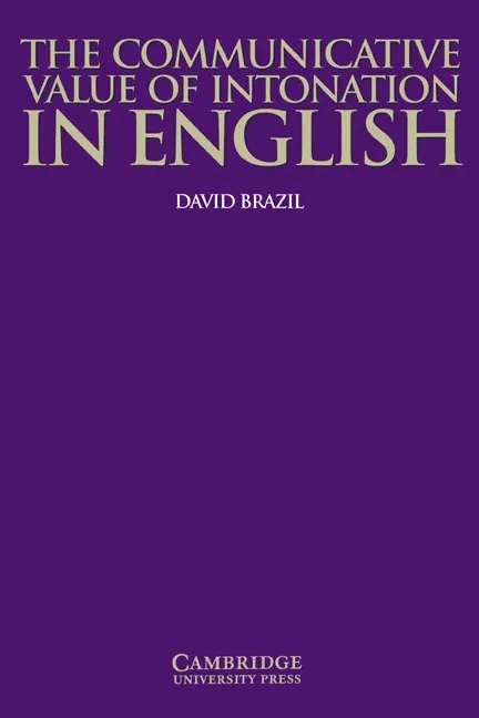 COMMUNICATIVE VALUE OF INTONATION IN ENGLISH PB