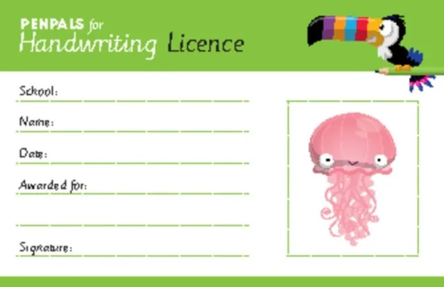PENPALS FOR HANDWRITING PEN LICENCE BUSINESS CARDS