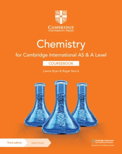 CAMBRIDGE INTERNATIONAL AS & A LEVEL CHEMISTRY COURSEBOOK WITH DIGITAL ACCESS