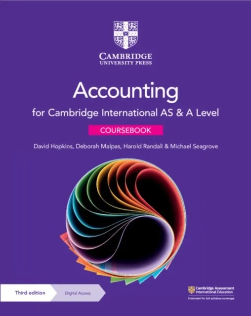 CAMBRIDGE INTERNATIONAL AS & A LEVEL ACCOUNTING COURSEBOOK WITH DIGITAL ACCESS