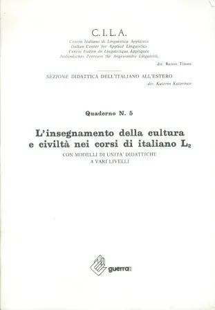 INSEGNAMENTO CULTURA E CIVILTÀ