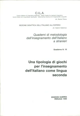 UNA TIPOLOGIA DI GIOCHI...