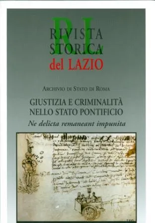 REGIONE LAZIO - GIUSTIZIA E CRIMINALITÀ