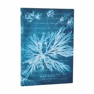 CUADERNO / FLORES MARINAS - SERIE CIANOTIPOS DE ANNA ATKINS/ MIDI / FLEXI