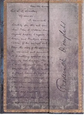 MANUSCRITOS BELLOS / FREDERICK DOUGLASS, CARTA A FAVOR DE LOS DERECHOS CIVILES