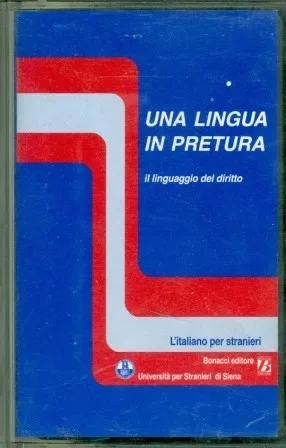 UNA LINGUA IN PRETURA, AUDIOCASSETTA