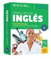 GRAN CURSO PONS INGLES (A1 A2 B1) 4 LIBROS+6 CD+DV