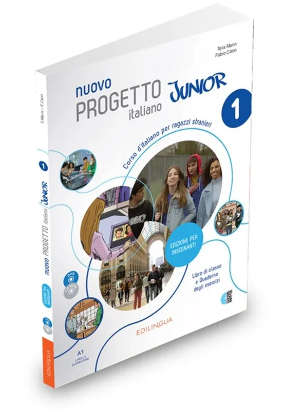 NUOVO PROGETTO ITALIANO JUNIOR 1 EDIZIONE PER INSEGNANTI + CD + DVD VIDEO