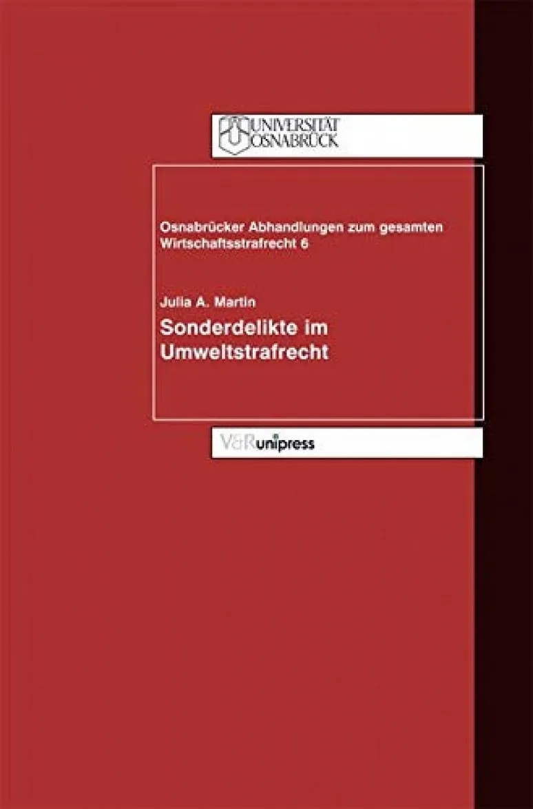 SONDERDELIKTE IM UMWELTSTRAFRECHT