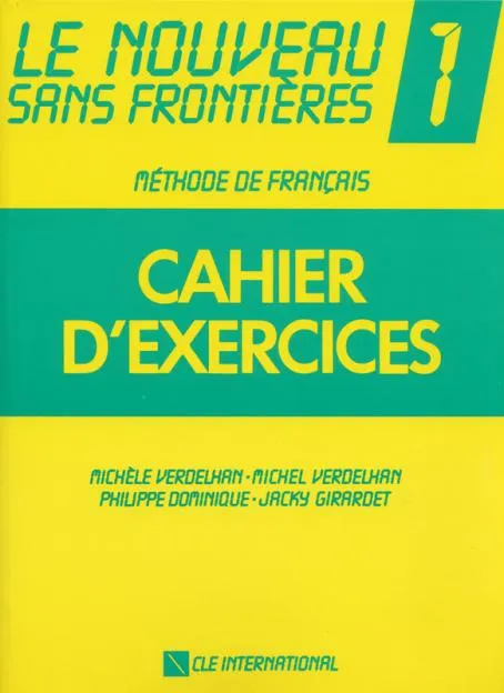 NOUVEAU SANS FRONTIERES 1 CAHIER D'EXERCICES