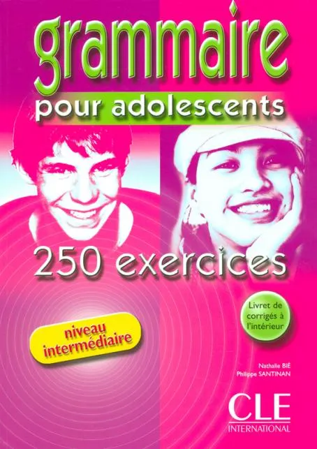 GRAMMAIRE POUR ADOLESCENTS 250 EXER. LIVRE+CORR