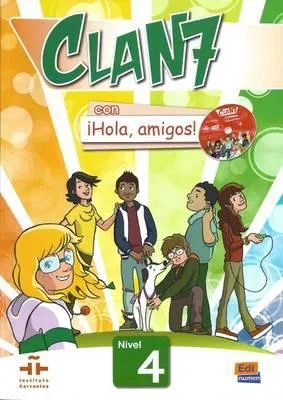 CLAN 7-­HOLA AMIGOS!.NIV.4.LIBRO+CDROM