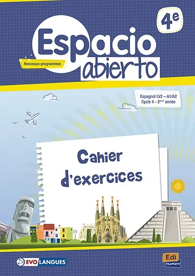 ESPACIO ABIERTO 4E CAHIER D’EXERCICES NO