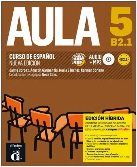 AULA NUEVA EDICION 5 ED HIBRIDA LIBRO DEL ALUMNO+CD
