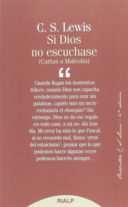 Si Dios no escuchase