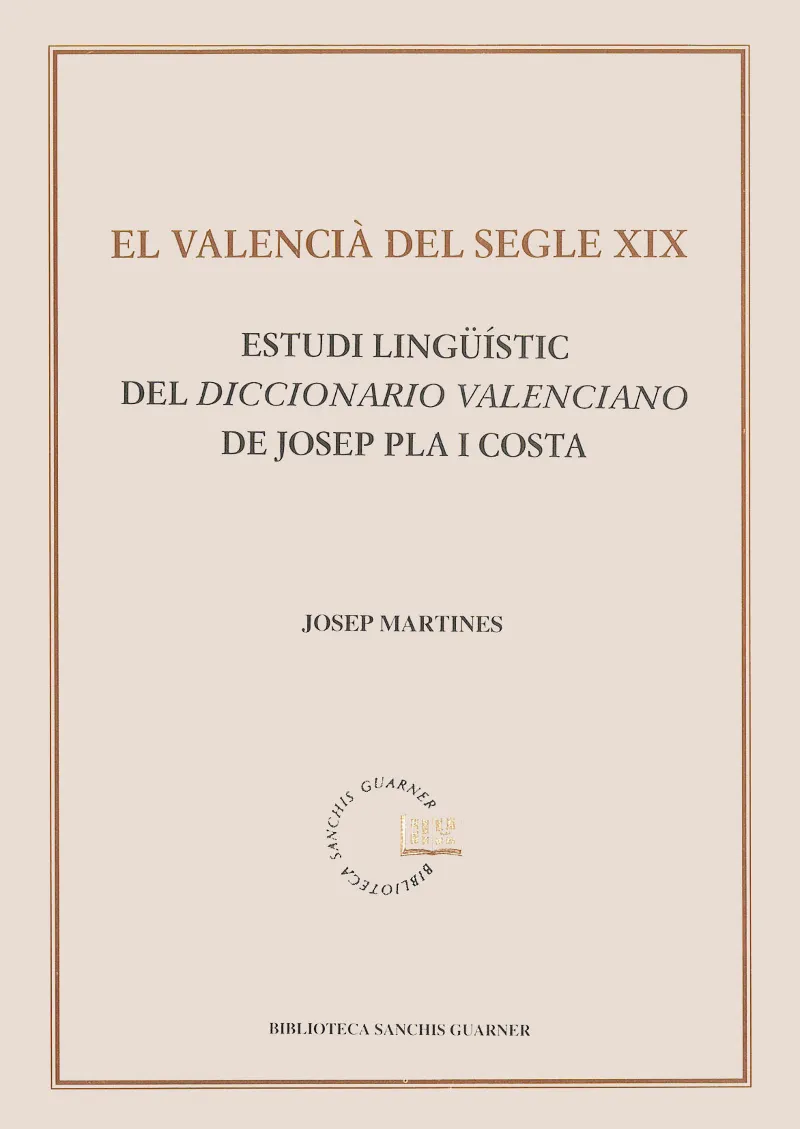 VALENCIA DEL SEGLE XIX,EL.ESTUDI LINGUISTIC DEL DI
