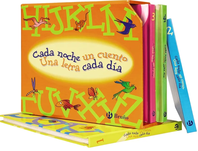 ESTUCHE CADA NOCHE UN CUENTO, UNA LETRA CADA DÍA