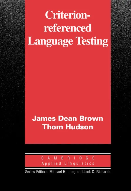 CRITERION-REFERENCED LANGUAGE TESTING PB