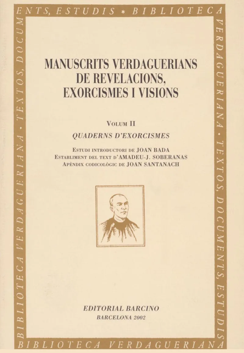 MANUSCRITS VERDAGUERIANS DE REVELACIONS EXORCISMES