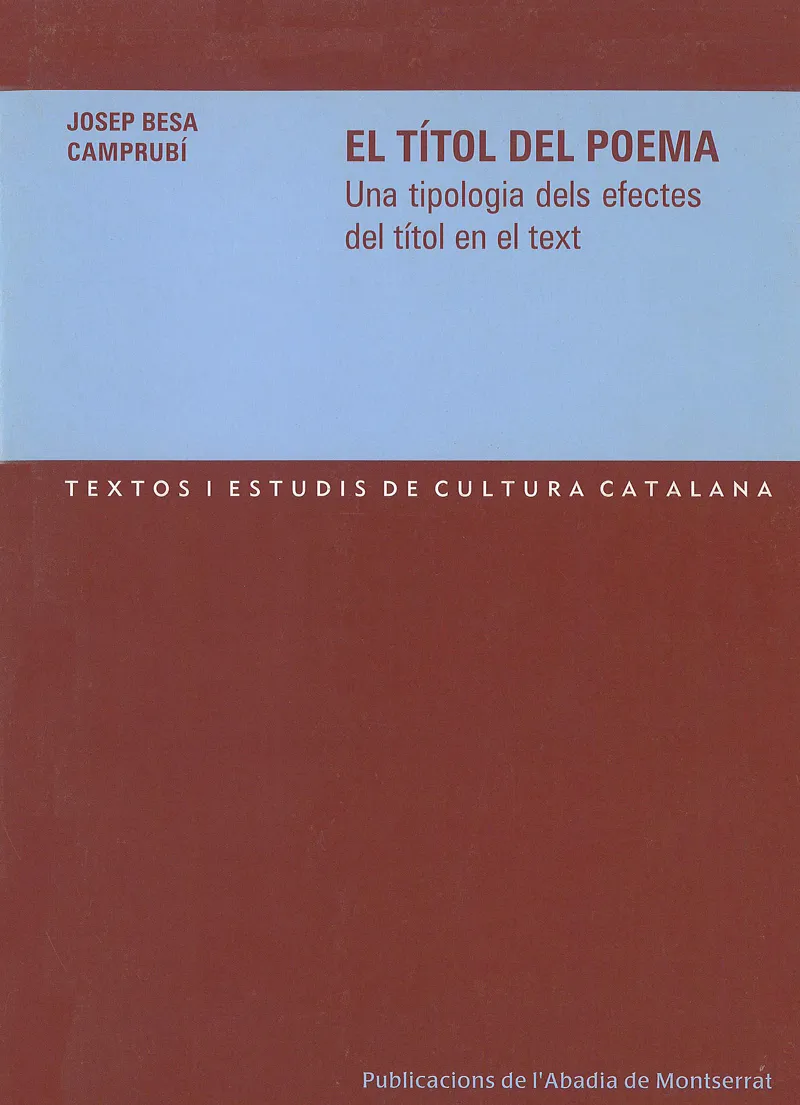 TITOL DEL POEMA, EL