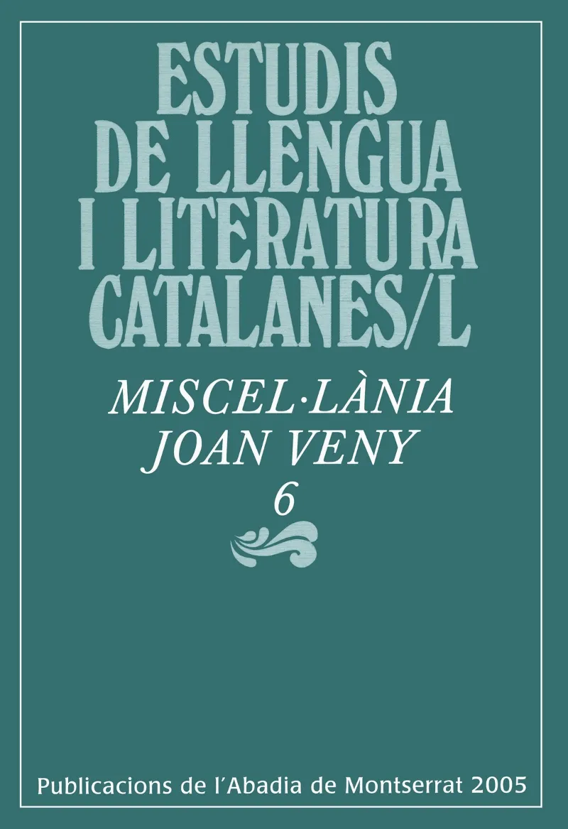 ESTUDIS DE LLENGUA I LITERATURES CATALANES/L