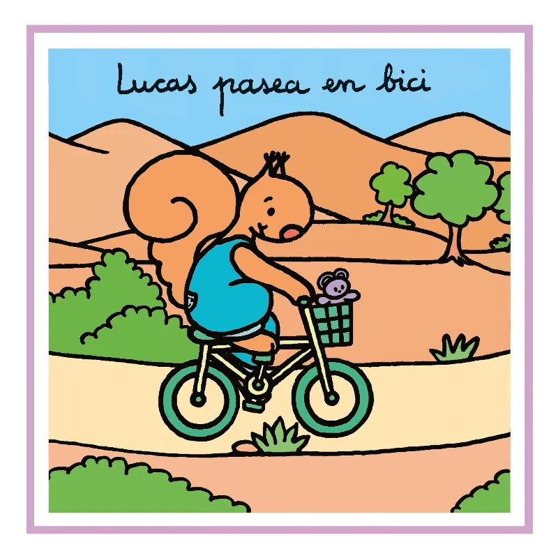 LUCAS PASEA EN BICI