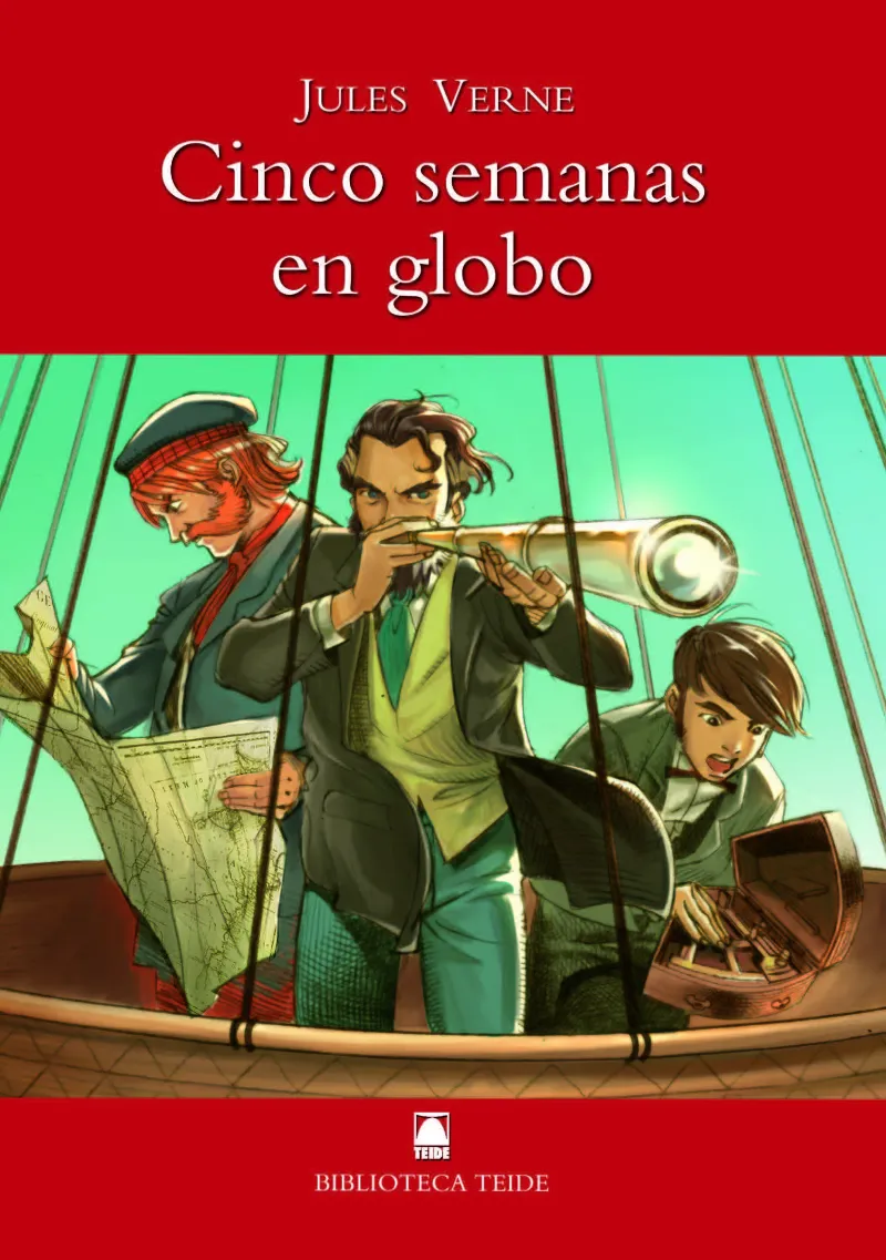 BIBLIOTECA TEIDE 002 - CINCO SEMANAS EN GLOBO -JULES VERNE-