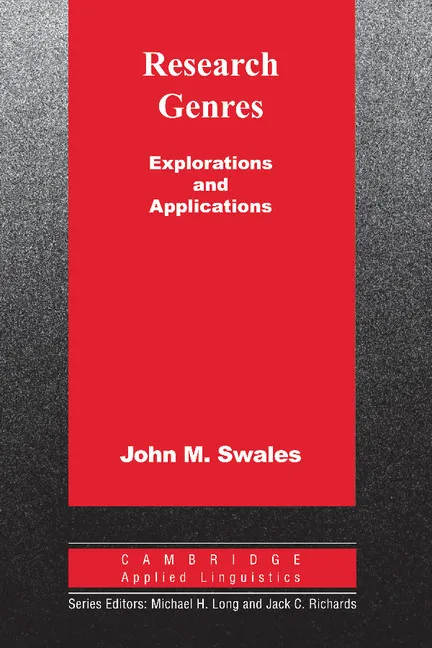 RESEARCH GENRES: EXPLORATIONS AND APPLICATIONS PB
