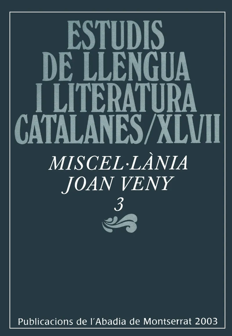 ESTUDIS DE LLENGUA I LITERATURA CATALANES